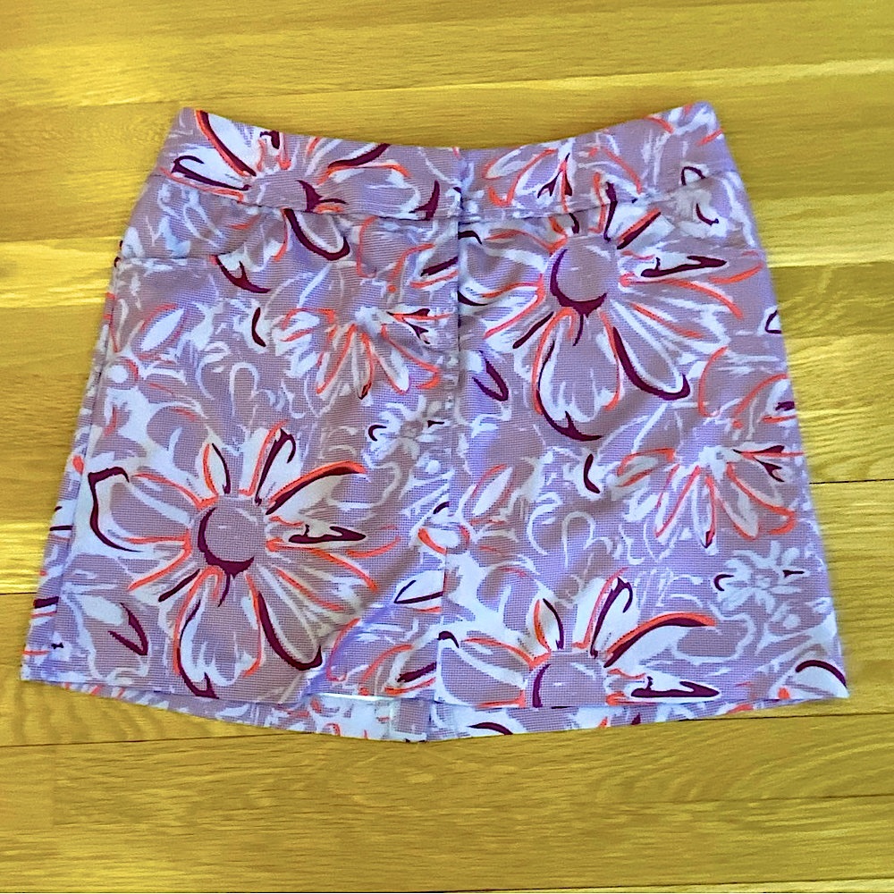 adidas ClimaCool Skort Purple Orange Floral / Lightweight / Pockets / Size 12